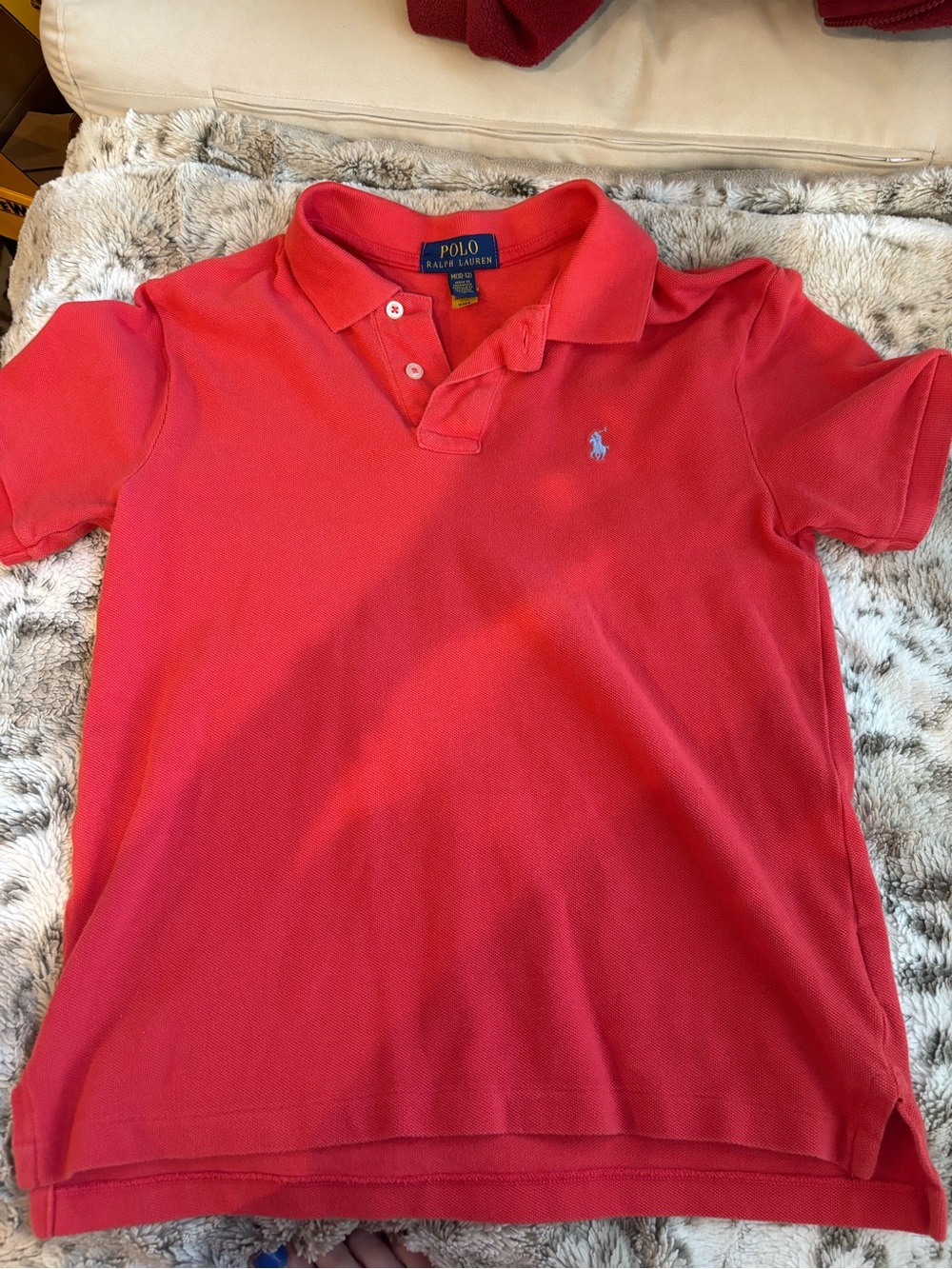 Boys Ralph Lauren Kids Red Polo Shirt